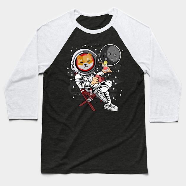 Retirement Plan Astronaut Shiba Inu Coin To The Moon Shib Army Crypto Token Cryptocurrency Blockchain Wallet Birthday Gift For Men Women Kids Baseball T-Shirt by Thingking About